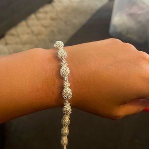 Pineapple bracelet - sterling silver